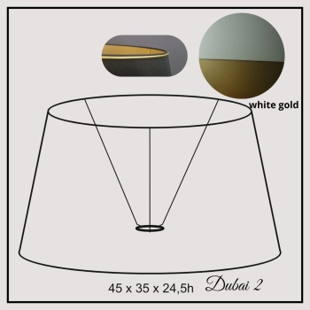 Dubai II 45cm white gold